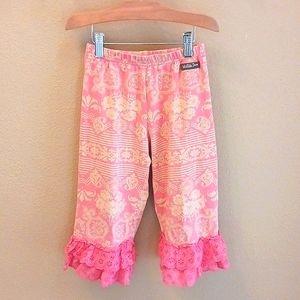 Matilda Jane Ruffle Bottom Crop Pants, Girls Size 6